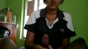 First time porn scene with a beautiful girlfriend in their home