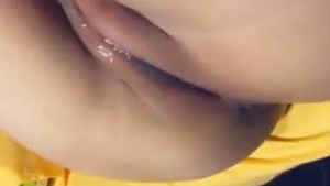 Beautiful Indian college girl shows her pretty vagina in panty