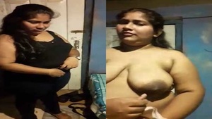 A sexy video of a Bangladeshi village girl going wild and naked