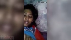 MMC scandal of a desi girl enjoying having cum on her breasts from her boyfriend
