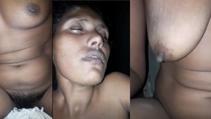 This is a XXX video of a hot and horny village girl fucking her own hard cock.