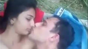 Lick Indian pussy pleasure in backyard hot romance with hot Indian girl