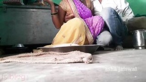 Married housewife with small booby gets fucked by her husband on the kitchen stove.