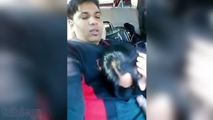 Bhabhi and fiancé have deepthroat oral sex in the parking lot