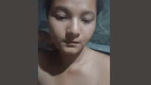 Beautiful woman shares photos and videos of herself fondling her breasts and vagina.