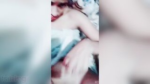 Skinny teen showing her small pink pussy while fingering herself.