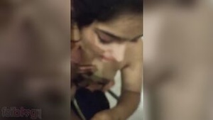Desi marriage bliss: Steamy scene of big-breasted bride lovingly servicing her well-endowed new husband