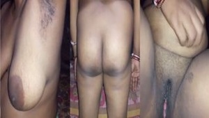 Young Bangladeshi woman.showing her body in webcam sharing on social media.