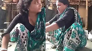 Marriage woman cooks and gets horny.