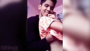 Indian adult teens pleasure each other in their bedroom