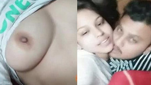 Live cam session with hot Indian girl, good kisses and great boobs.