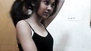 Nabiki's curly vagina is revealed by her boyfriend in this college porn video.