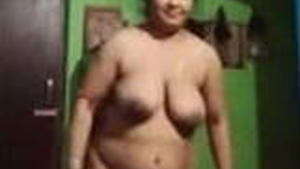 Bhabhi with big Indian boobs poses nude for her lover.
