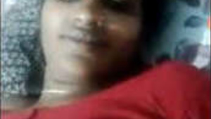 Married woman Bhabhi reveals her breasts and private part.