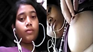 Big boobed college student flashing her breasts.