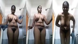 Curly-haired desi housewife goes naked on live webcam