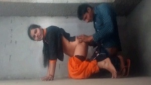 Young Indian woman gets p*ssy cream after hardcore sex at work