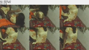Indian girl’s scandalous MMS with neighbor sucking and fucking