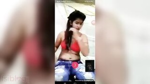 A Bengali beauty Reveals her Boobs and Rubs her Private Part in a Video Call