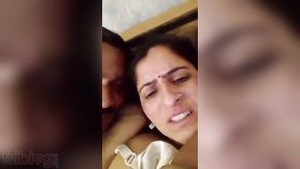 Desi beauty gets some joy with a family member
