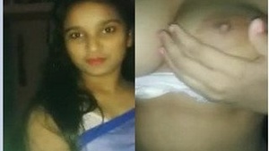 Married woman having an affair with a village man in an Indian MILF video.