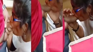 Desi office girl has group sex with her crew chief at his quarters.