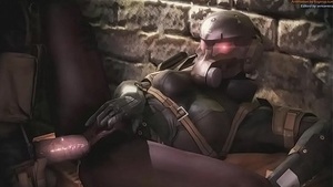 Private sanctuary for female CQC operator in animated porn movie.