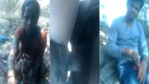 Desi Randi makes love outside in the sex MMC video.