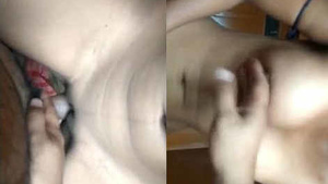 Steamy scene of a horny wife cheating with her husband’s friend.