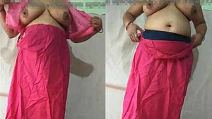 Indian wife showing her big breast and pussy