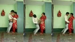 Married woman from a small village has sex with her Devar brother in law while standing.