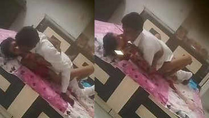 Romantic experience of an Indian lover in a new hotel room