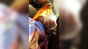 Muslim auntie performing a oral sex with a random man on the street.