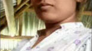 Naked take a shower and show her body of Bengali village girl