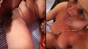 An Indian beauty gives a blow job and has sex.