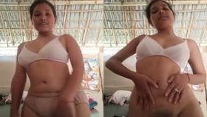 See how a hot girl performs a sexy dance and satisfies her desires with a lover.