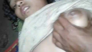 Beautiful big boob girl feels pleasure by having her ass touched and pounded.