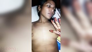 Beautiful wife with no hair gets cum inside her vagina during passionate sex in a film.