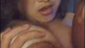 Beautiful wife with big boobs sucks and worships