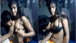 Beautiful Himalayan cutie gets some milk from her lover’s tits