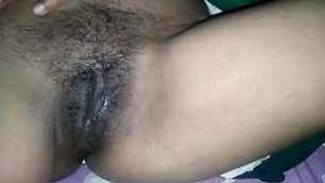 Aroused wife gets her privates pierced with a marker pen by her husband.