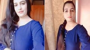 A sexy woman on a video call with her lover exposes her body.