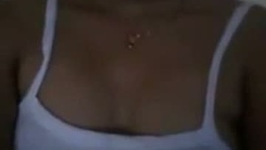 College girlfriend helps with homemade striptease video and seduces lover.