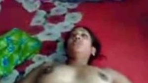 House wife starts with foreplay and ends with missionary sex in Madras house