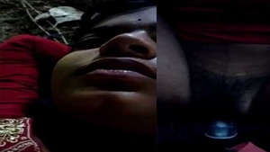 Hot sexual encounter of a village girl with her cowboy lover outside