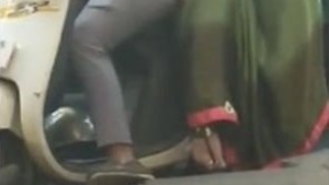 Step sister teasing Step brother’s dick on a scooter