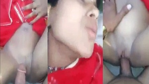 Wedded woman has sex with her childhood friend in the woods