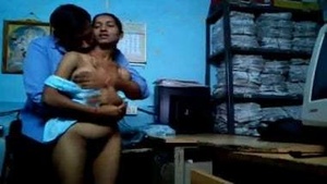 Indian bhabhi’s self revealed tits and hot masturbation scene with her boss.
