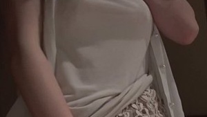 Emi Sasaki, Japanese wife gives in to the night and chokes during masturbation