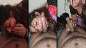 Sexy MMS of sexy Desi housewife giving blowjob